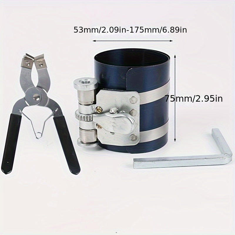 Piston Ring Installer Plier Compressor Tool 53 175mm Car Engine Maintenance