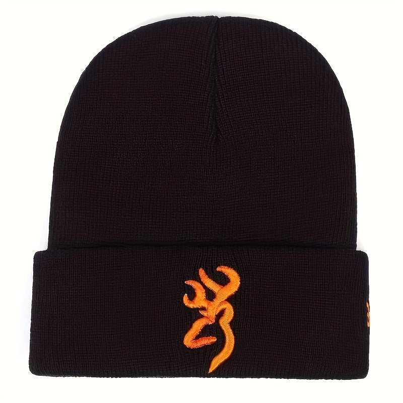 Men's Letter Knitted Hat Warm Skull Cap