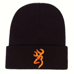 Men's Letter Knitted Hat Warm Skull Cap