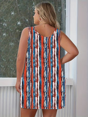 Stripe Print Tank Sleep Dress