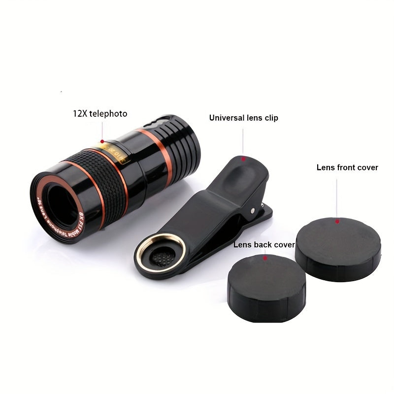 12x Long Focus Mobile Phone Lens HD Camera Telescope Zoom Lens