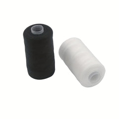 2pcs 500m Polyester Sewing Thread Set, Strong & Durable, for Hand Machines