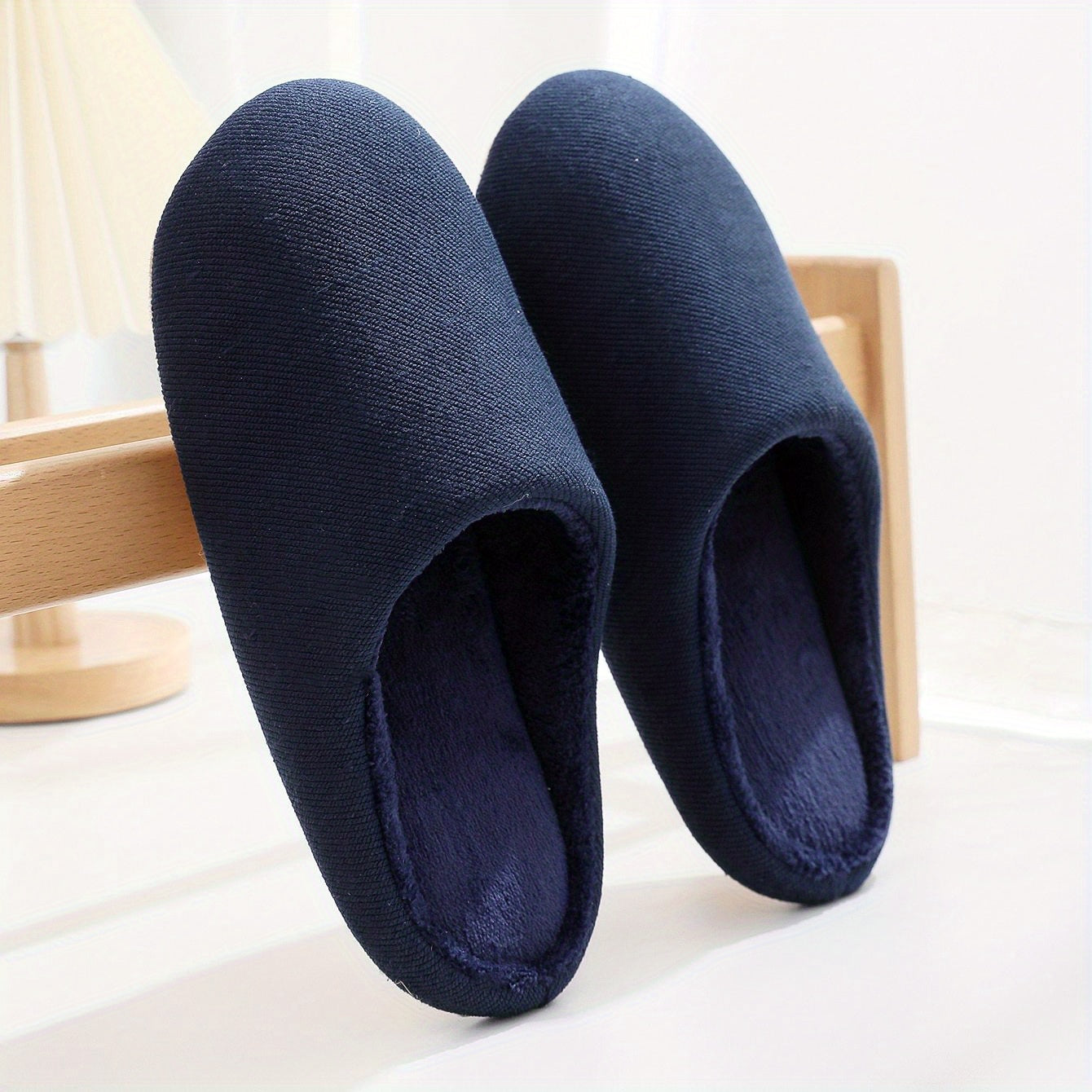 Soft Plush Cozy House Slippers for Men Winter Shoes