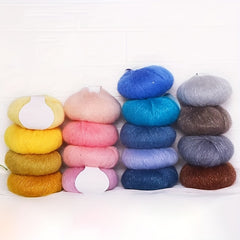 Soft Mohair Yarn for Crocheting and Knitting Sweater & Shawl