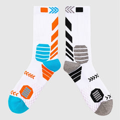 Men's Compression Athletic Crew Socks for Running Hiking Football Basketball