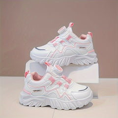 Girl's Chunky Shoes Rotating Buckle Non Slip Sneakers