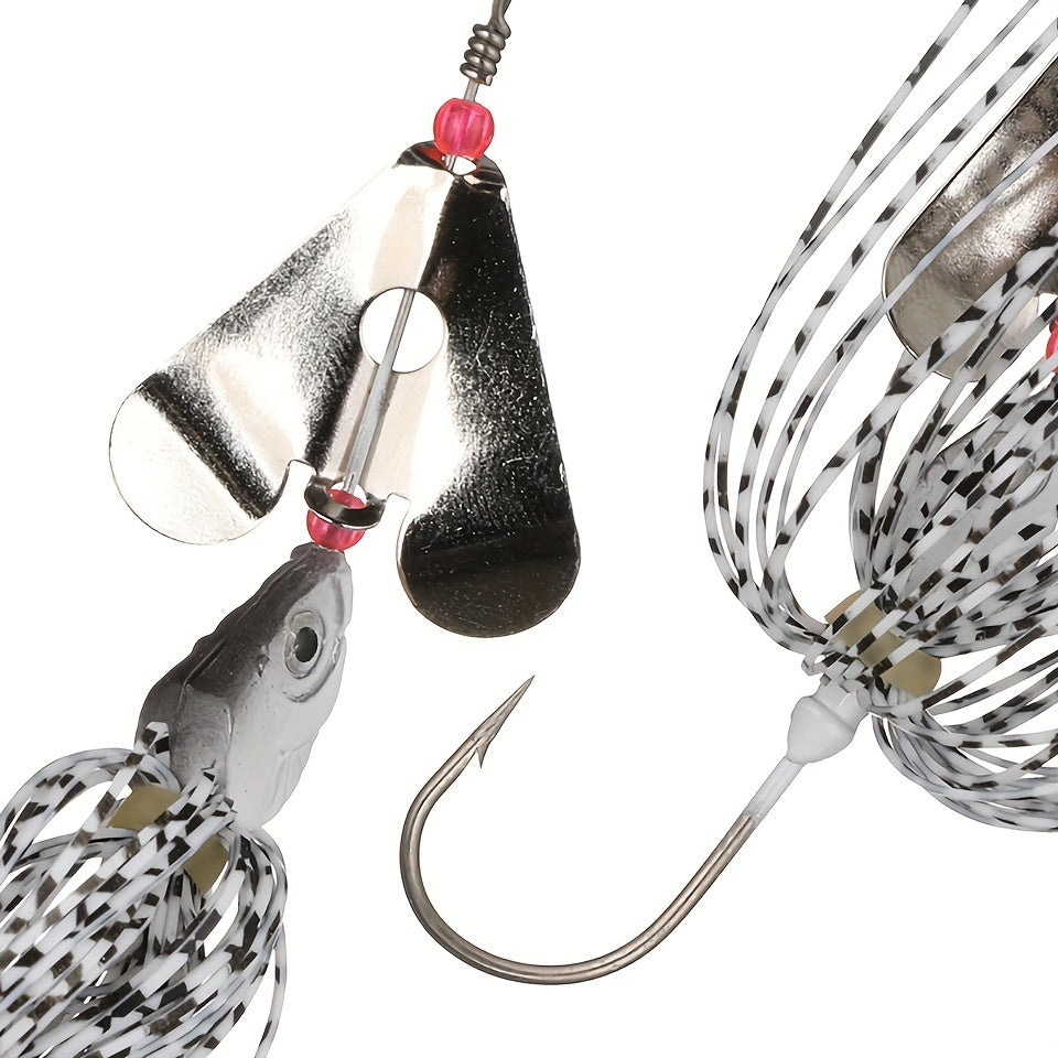 1pc Chatterbait With Spinning Sequin Bionic Bait Fishing Tackle