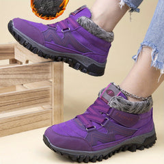 Thick Sole Warm Hiking Boots Non slip Low Top Outdoor Shoes