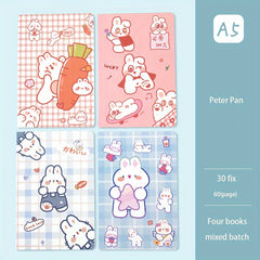 4pcs A5 Car Line Book Cartoon Notepad Student Supplies Learning Stationery