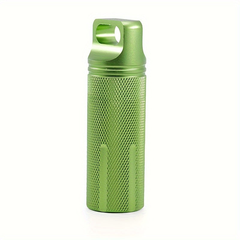 Portable Waterproof Aluminum Alloy Pill Case Sealed Medicine Bottle