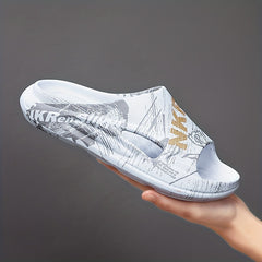 Men's Lightweight Non Slip Slides Open Toe Shoes