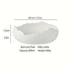 High-end Ceramic Sashimi Plate Irregular Layout