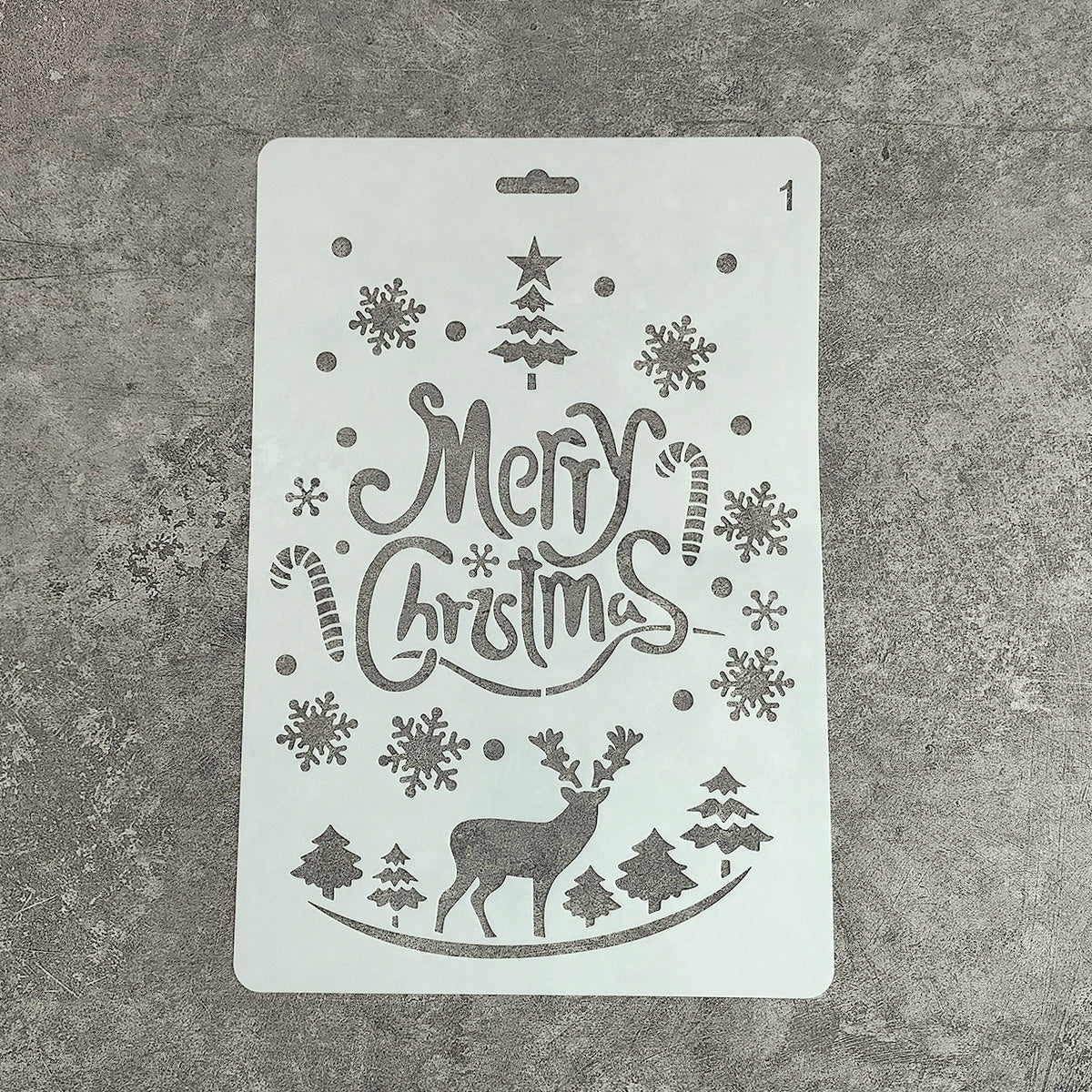 Christmas Lace Ruler Diy Photo Album Material Painting Stencil Hand Account Tool