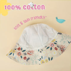 UPF 50 Baby Girl Sun Hat Adjustable Beach Hat