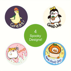 200pcs 3.81cm Animal Reward Stickers for Teachers Adults Parents Schools Work