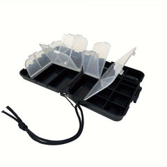 1pc Fishing Access. Storage Box Lanyard Multi-use Plastic Tackle Box