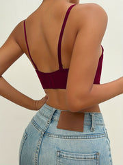 Solid T Shirt Bra Comfy Push Up Bra Women's Lingerie