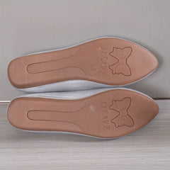 Women's Solid Flat Shoes Casual Pointed Toe Work Shoes Lightweight