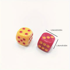 5pcs 16mm Acrylic Dices Chess Piece Accessories