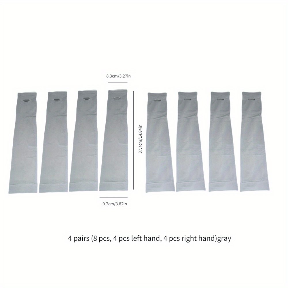 4 Pairs UV Resistant Arm Sleeves Outdoor Cycling Climbing