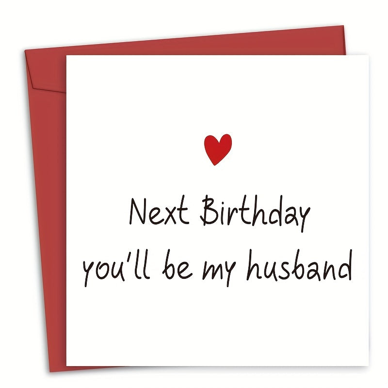 Funny Fiance Birthday Card For Him Husband Card Romantic Love Card