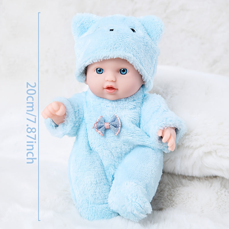 Reborn Baby Doll 7.87 Inch Doll with Clothing and Hat