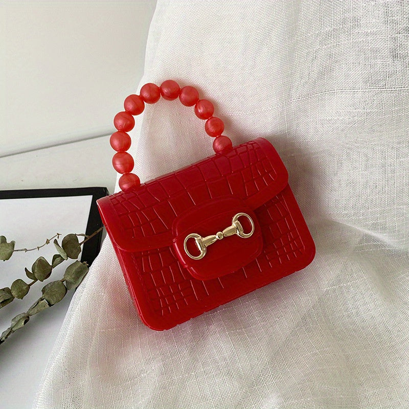 Girls Mini Jelly Handbag Portable Travel Bag