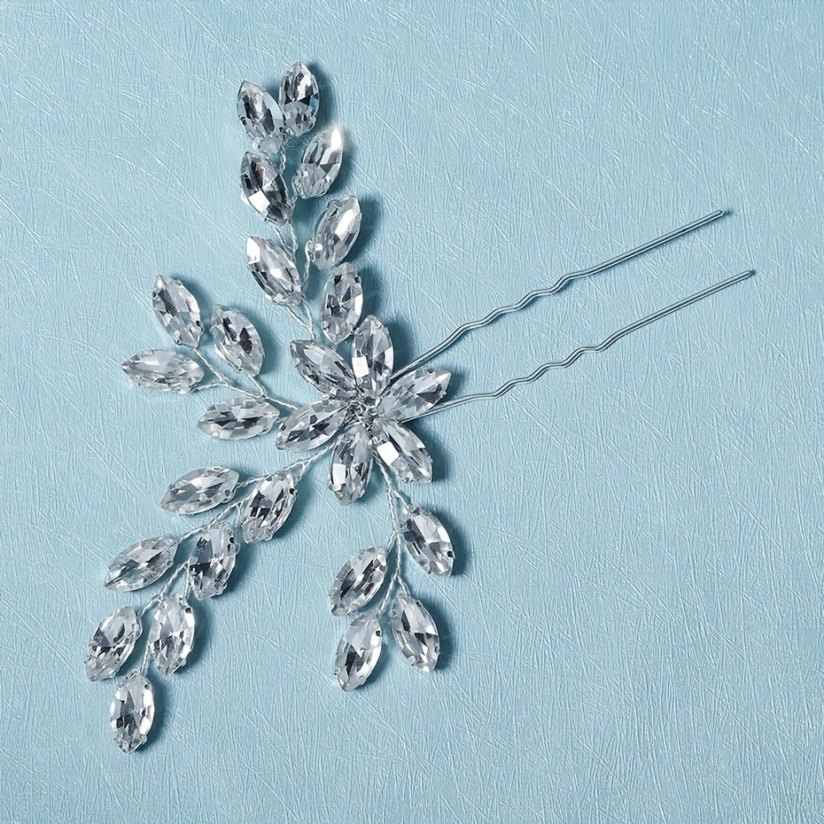 Rhinestone Bridal Hairpin Ancient Style Jewelry Head Accessory