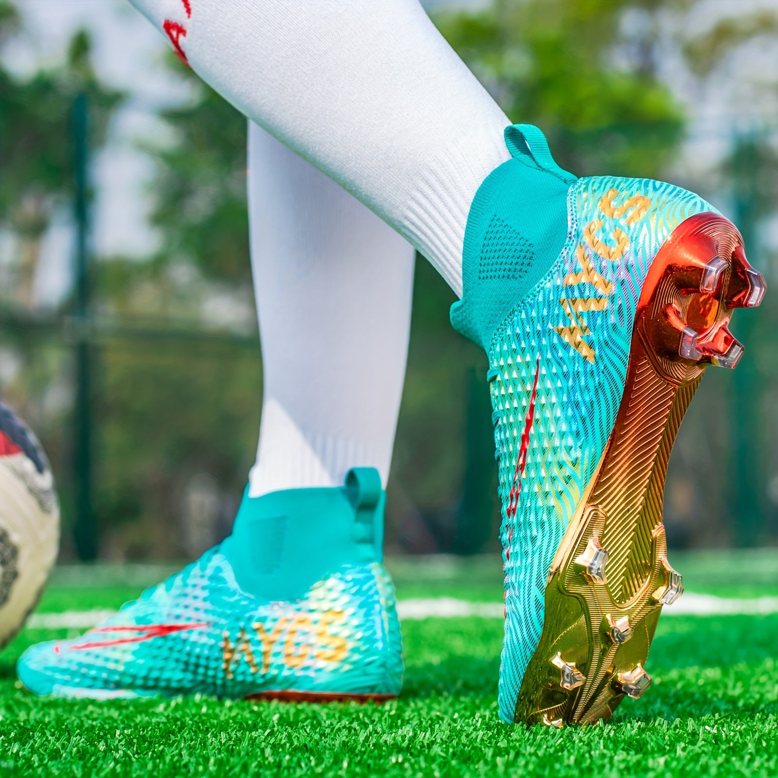 Women's AG Nailed Soccer Shoes Outdoor Anti Slip Football Shoes