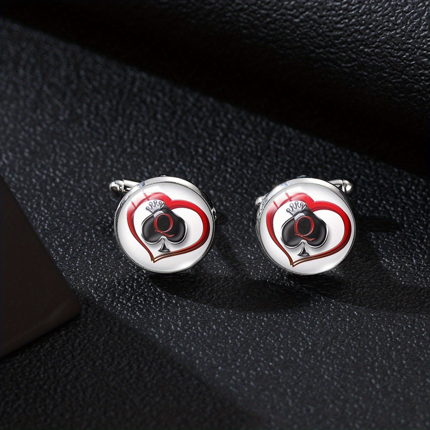 Peach Cufflinks King Card Poker Cufflinks