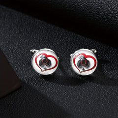 Peach Cufflinks King Card Poker Cufflinks