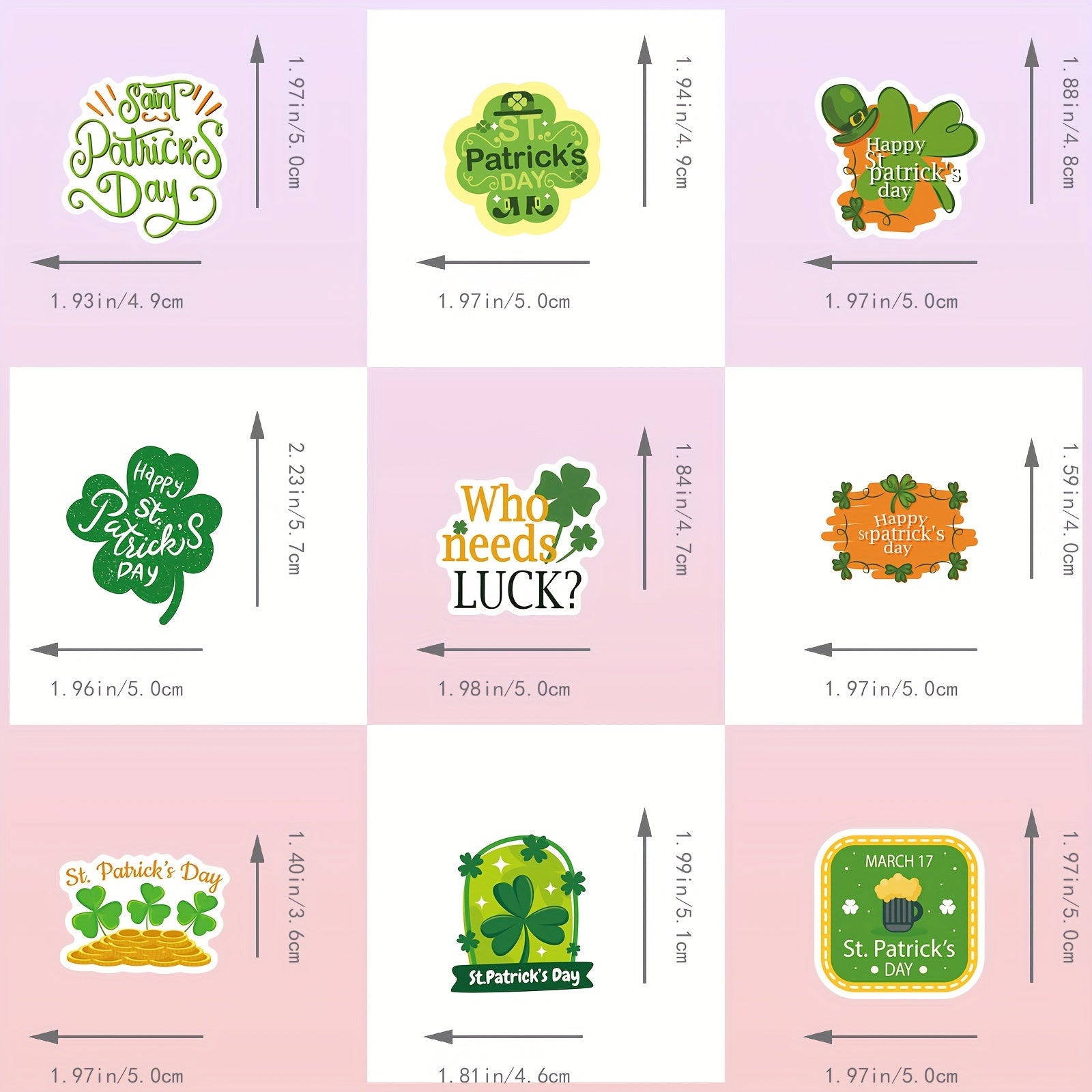 50pcs DIY Graffiti Stickers Lucky Plants Style Stickers