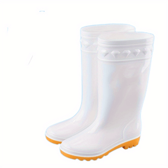 High Tube Rain Boots Waterproof and Wear-Resistant Women's Footwear