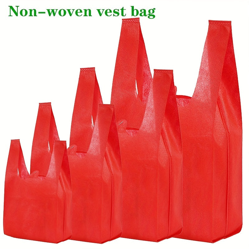 25 Reusable Eco-Friendly Tote Bags 1.41oz Non-woven Grocery Store Party Dress