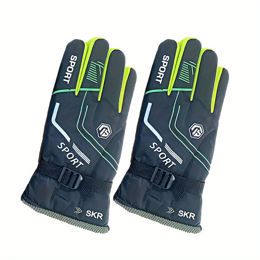 Winter Fleece Lined Warm Gloves Touch Screen Thermal Anti Slip Cycling Ski