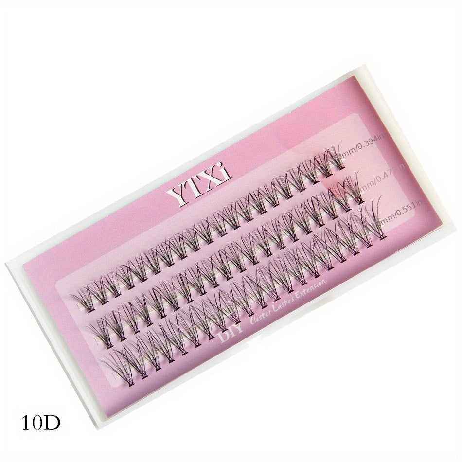 10D Mixed Cluster Eyelash Extension Natural Mink Individual Segmented Lashes