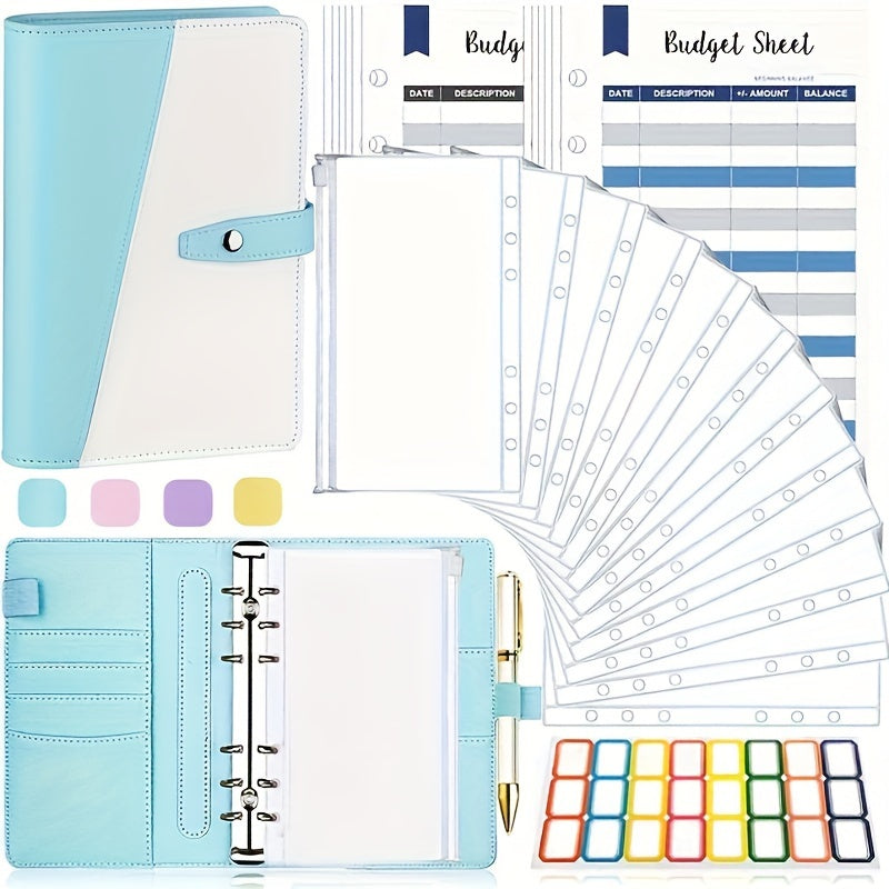 A6 Budget Binder Money Saving Book with Pockets & Stickers