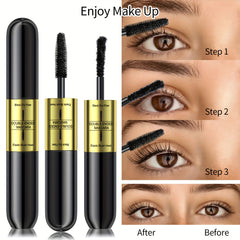 Double Headed 2-in-1 Fiber Mascara Waterproof Long Lasting