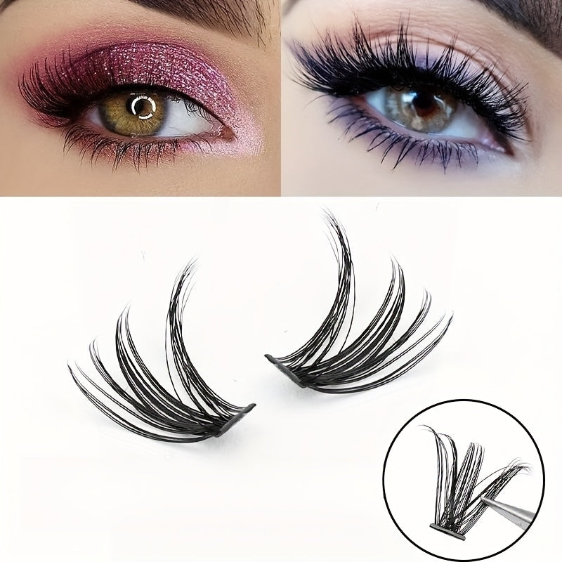 Wispy Soft Natural Look Cluster Lash Mini D Curl Individual Lashes