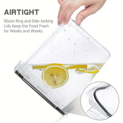 Large Airtight Food Storage Containers With Lids 6.5L BPA Plastic