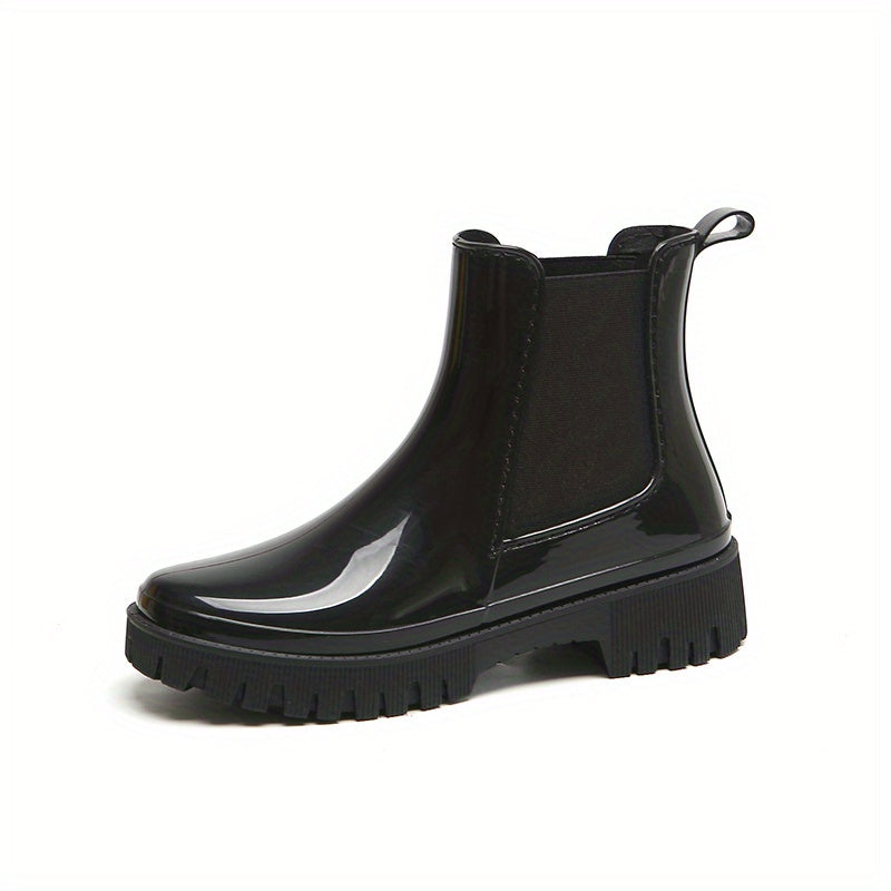 Women's Waterproof Non-slip Rain Boots Rubber Medium Top Rain Boots