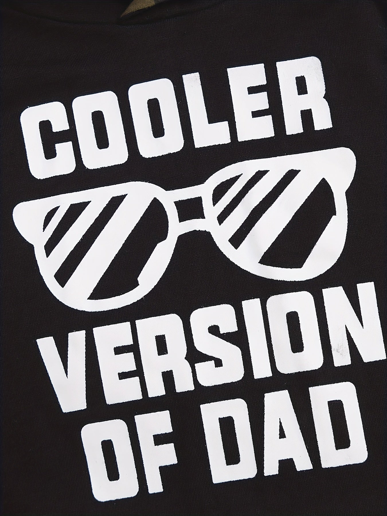 COOLER VERSION OF DAD Camo Outfit Hoodie Top & Pants 2pcs Baby Boy Clothes
