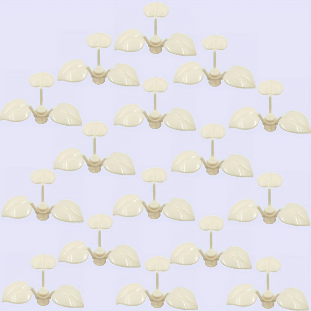 16pcs DIY Building Block Set Peach & Clover Shaped Farm & Garden Scene