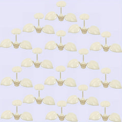 16pcs DIY Building Block Set Peach & Clover Shaped Farm & Garden Scene