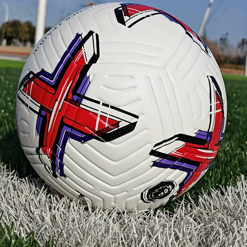 Classic No 5 Faux Leather Soccer Ball High Elastic Soccer Ball