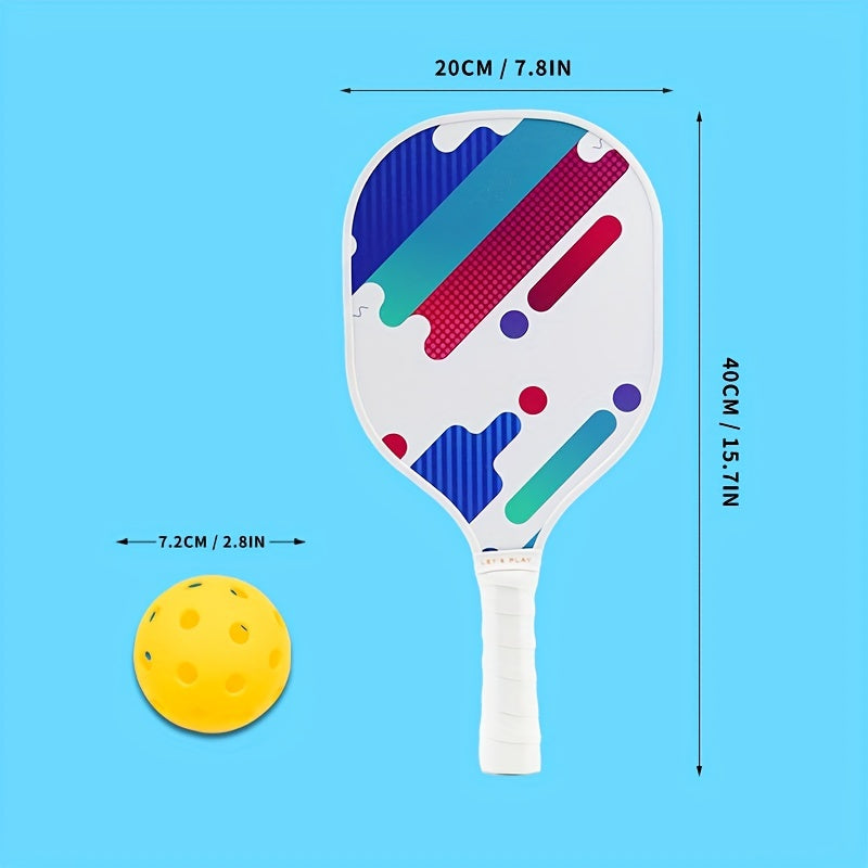 Pickleball Paddle Set Of 4 Paddles With Edge Guard And Rubber Ring