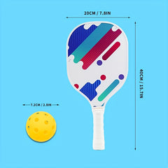 Pickleball Paddle Set Of 4 Paddles With Edge Guard And Rubber Ring
