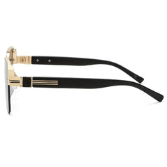 Metal Frame UV400 Protection Square Sunglasses