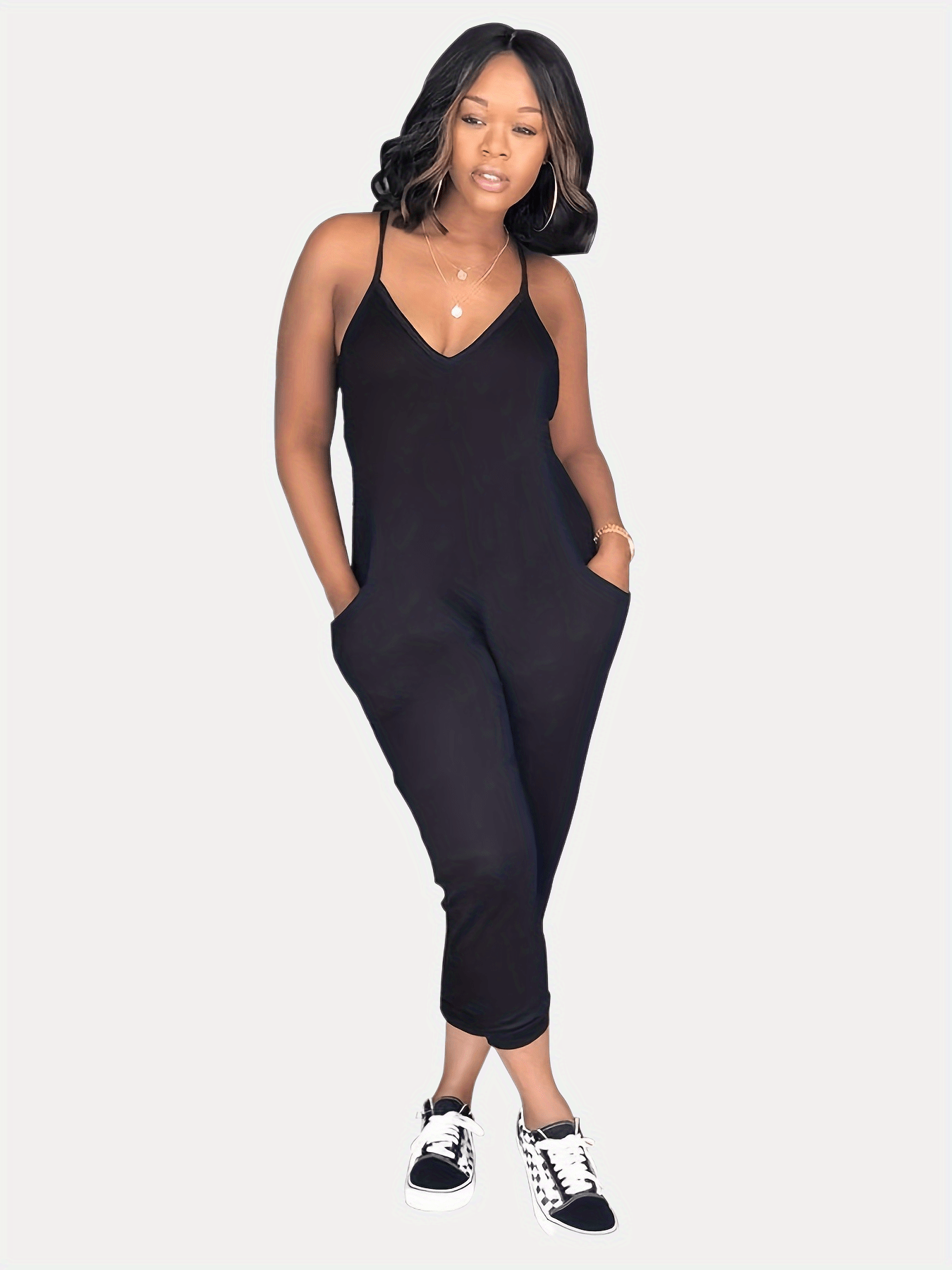 V Neck Cami Jumpsuit Summer & Spring Women's Clothing