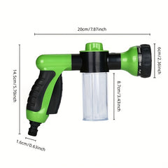 8-in-1 Outdoor Dog Washer & Garden Hose Nozzle